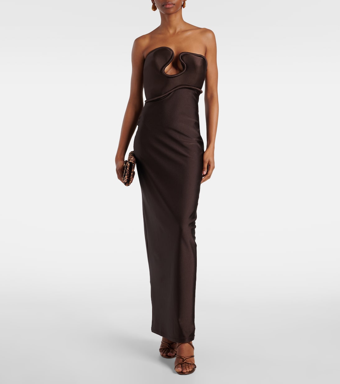Waves strapless maxi dress | Adriana Degreas