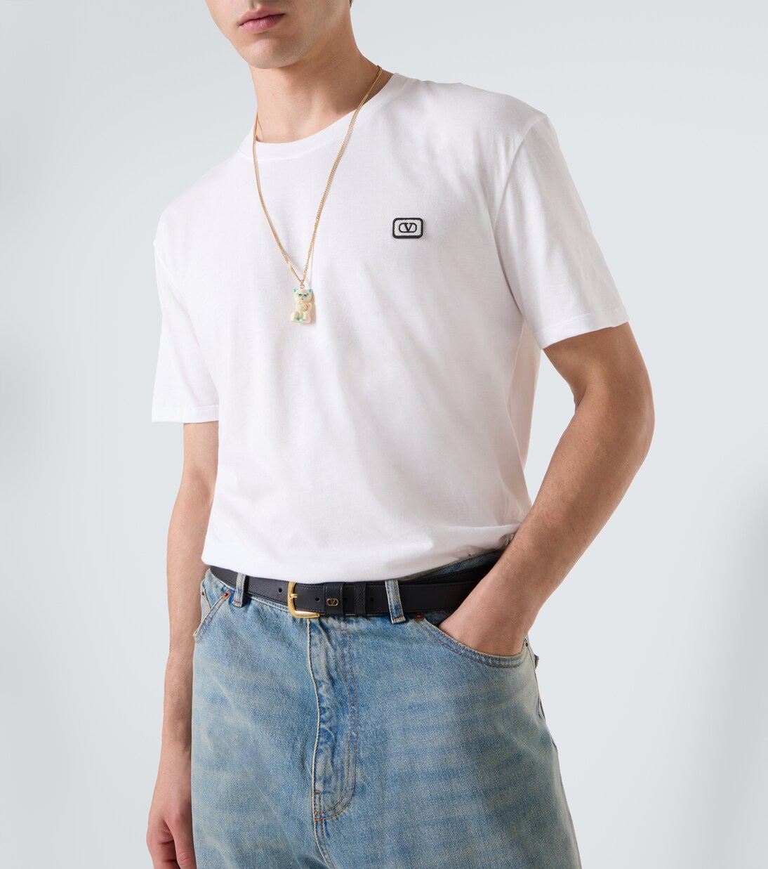 T-Shirt VLogo aus Baumwolle | Valentino