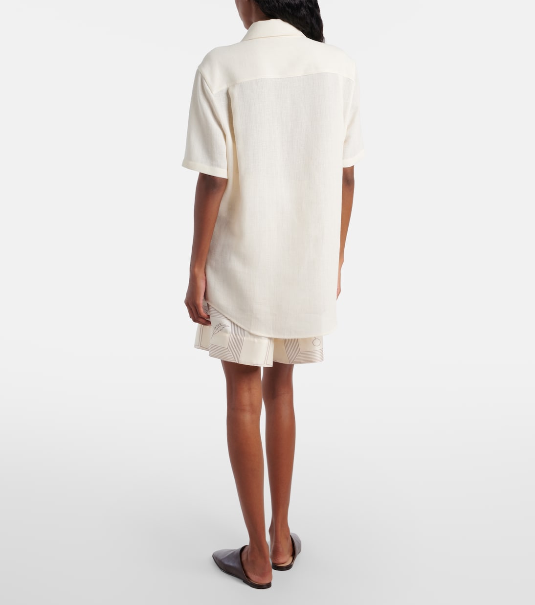 Hemd Shirley aus Leinen-Crêpe | Loro Piana