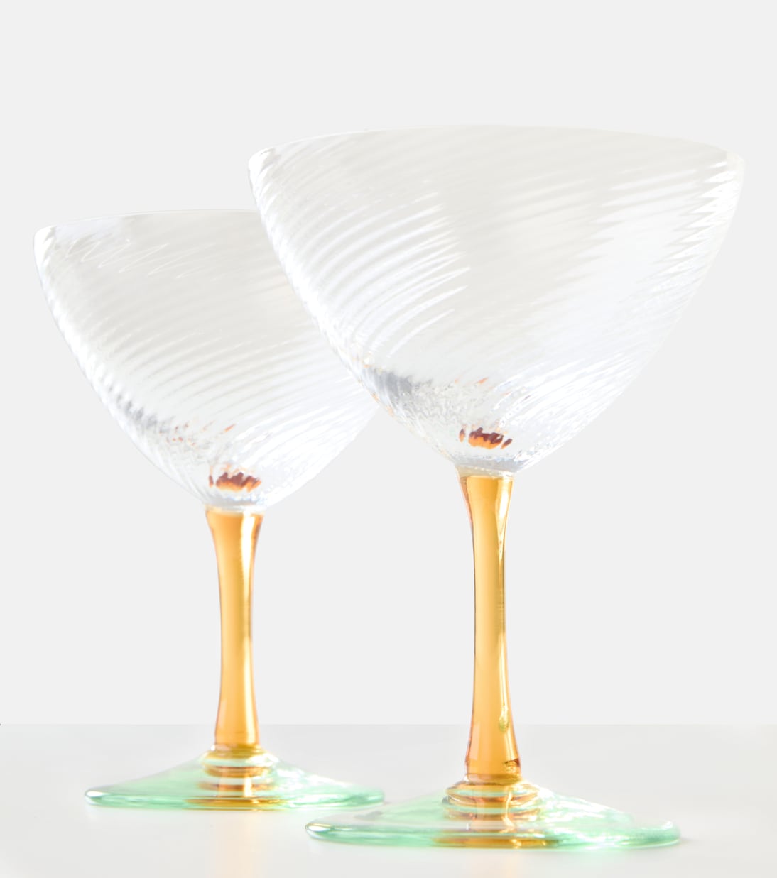 Set of 2 glass cocktail glasses | NasonMoretti
