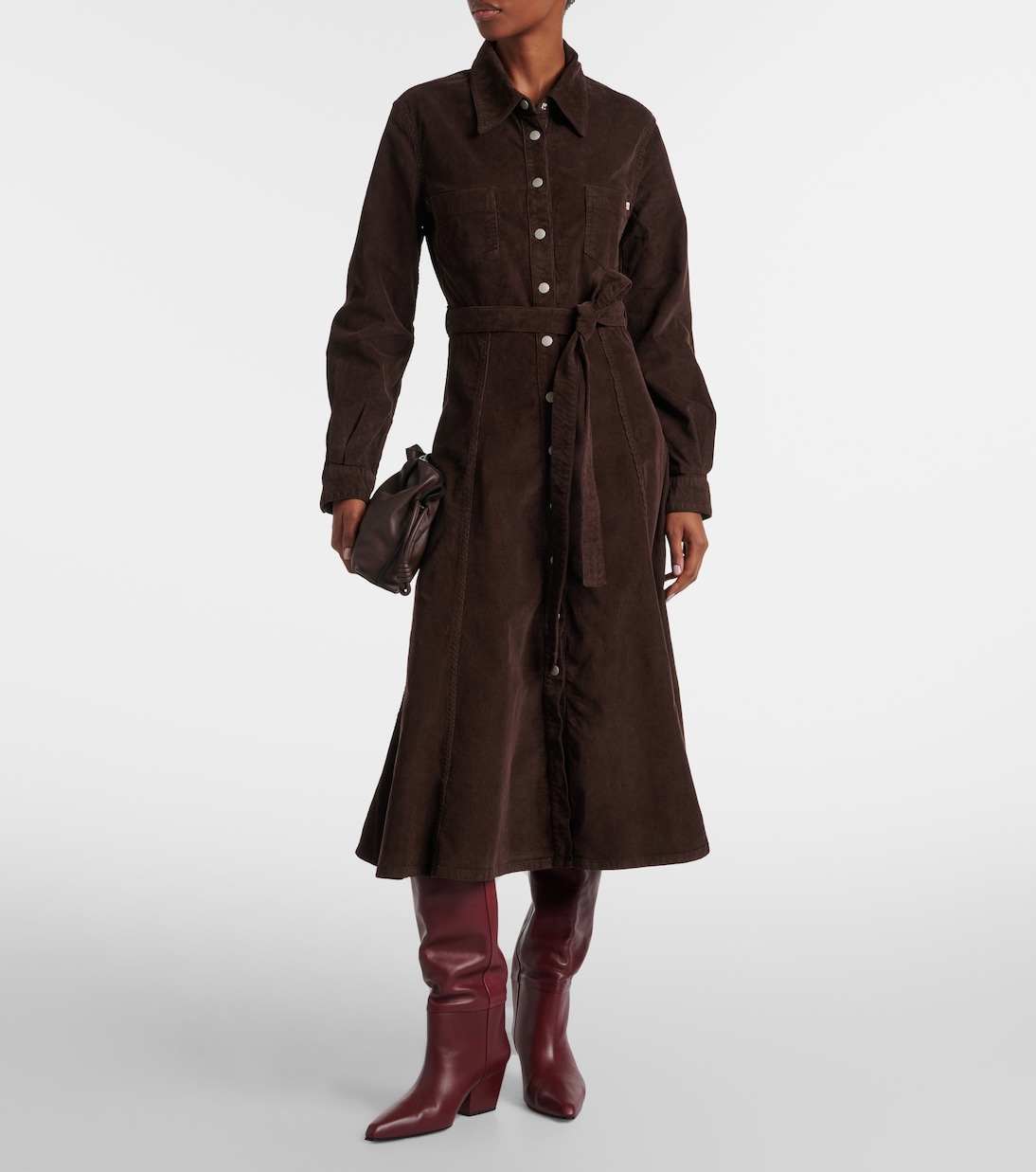 Hemdblusenkleid Marseille aus Cord | AG Jeans