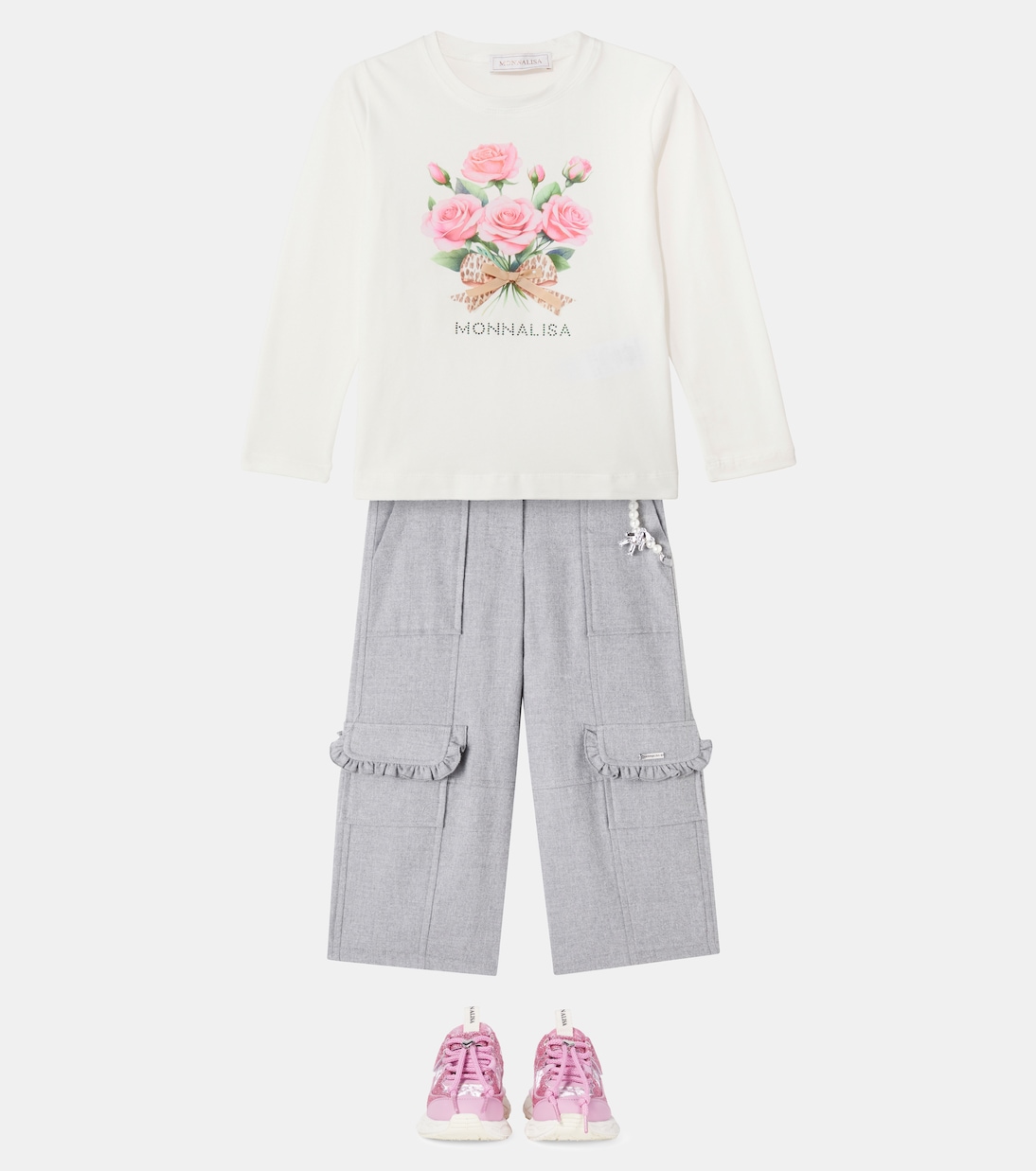 Verzierte Hose aus Fleece | Monnalisa