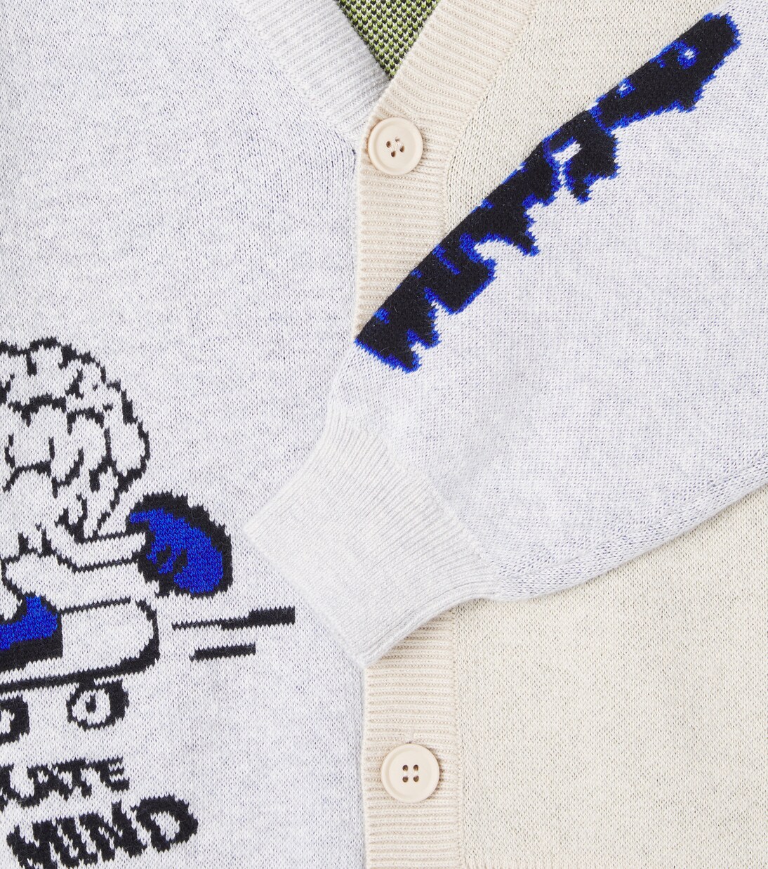 Burt jacquard cotton and wool cardigan | Molo