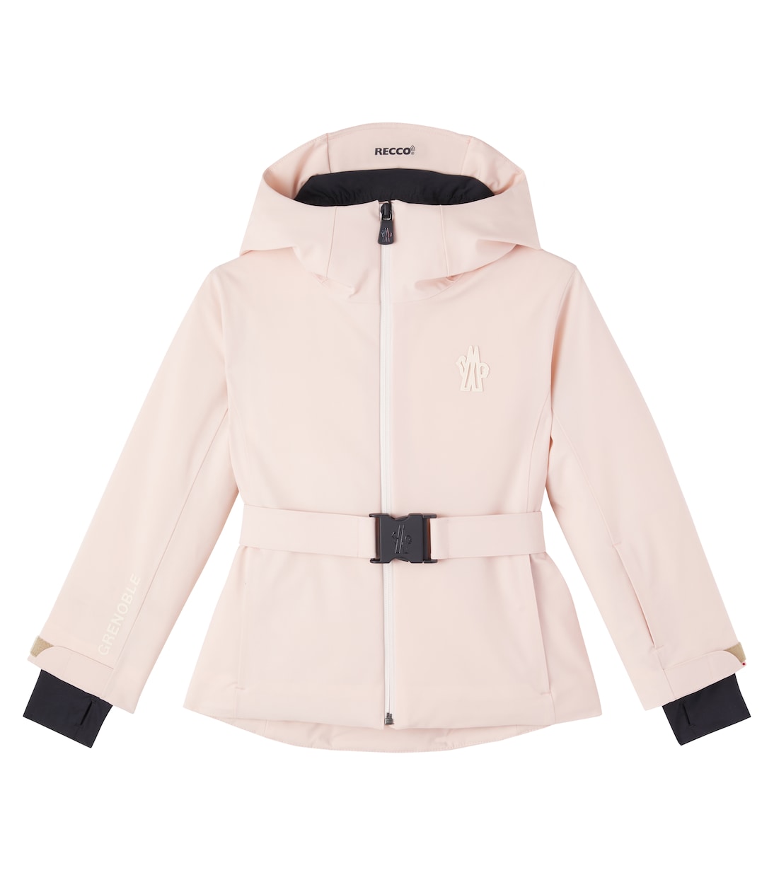 Technical belted ski jacket | Moncler Grenoble Enfant