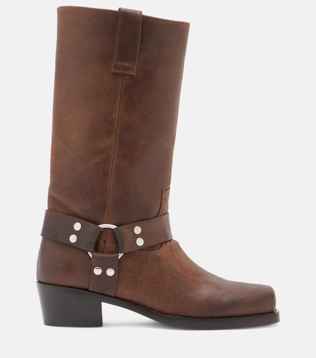 Roxy distressed leather biker boots | Paris Texas