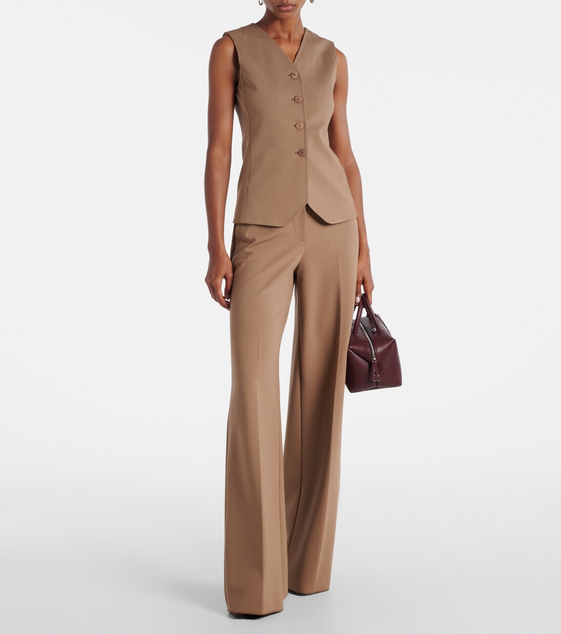 Pantalon ample Biada à taille haute | Max Mara