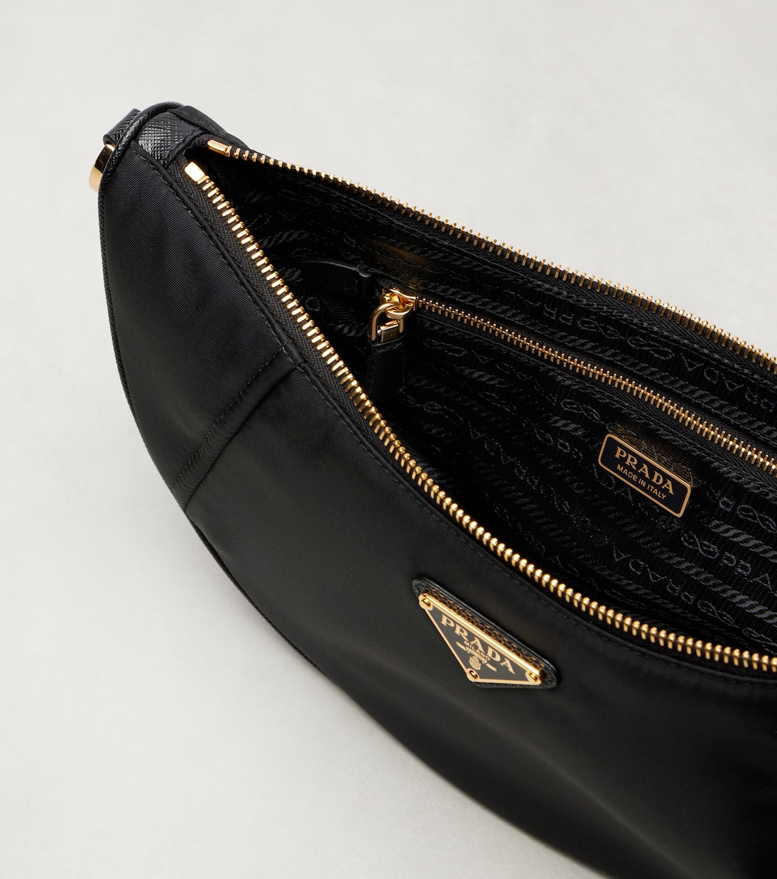 Prada Demi-Lune Re-Nylon shoulder bag | Prada