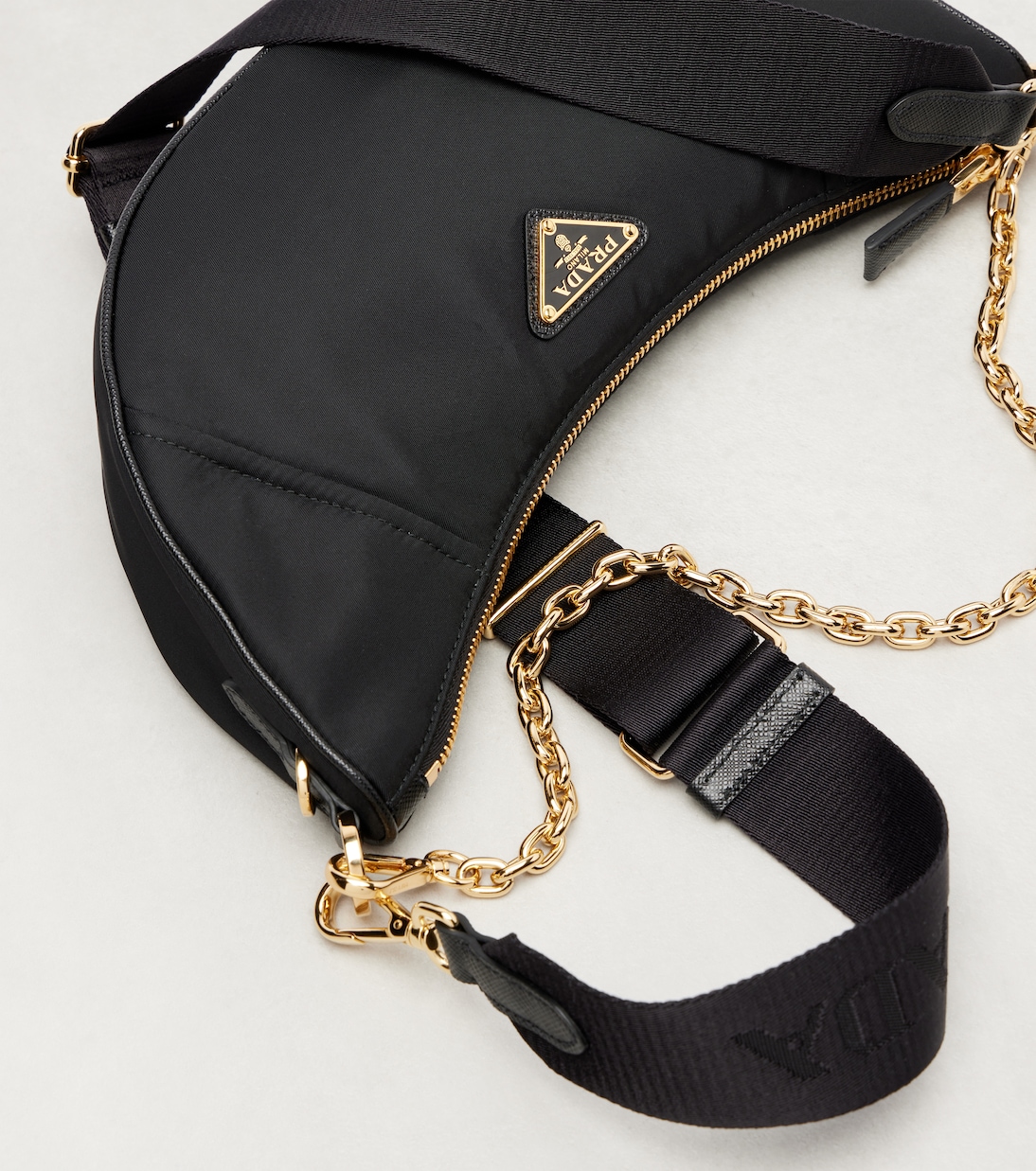 Prada Demi-Lune Re-Nylon shoulder bag | Prada