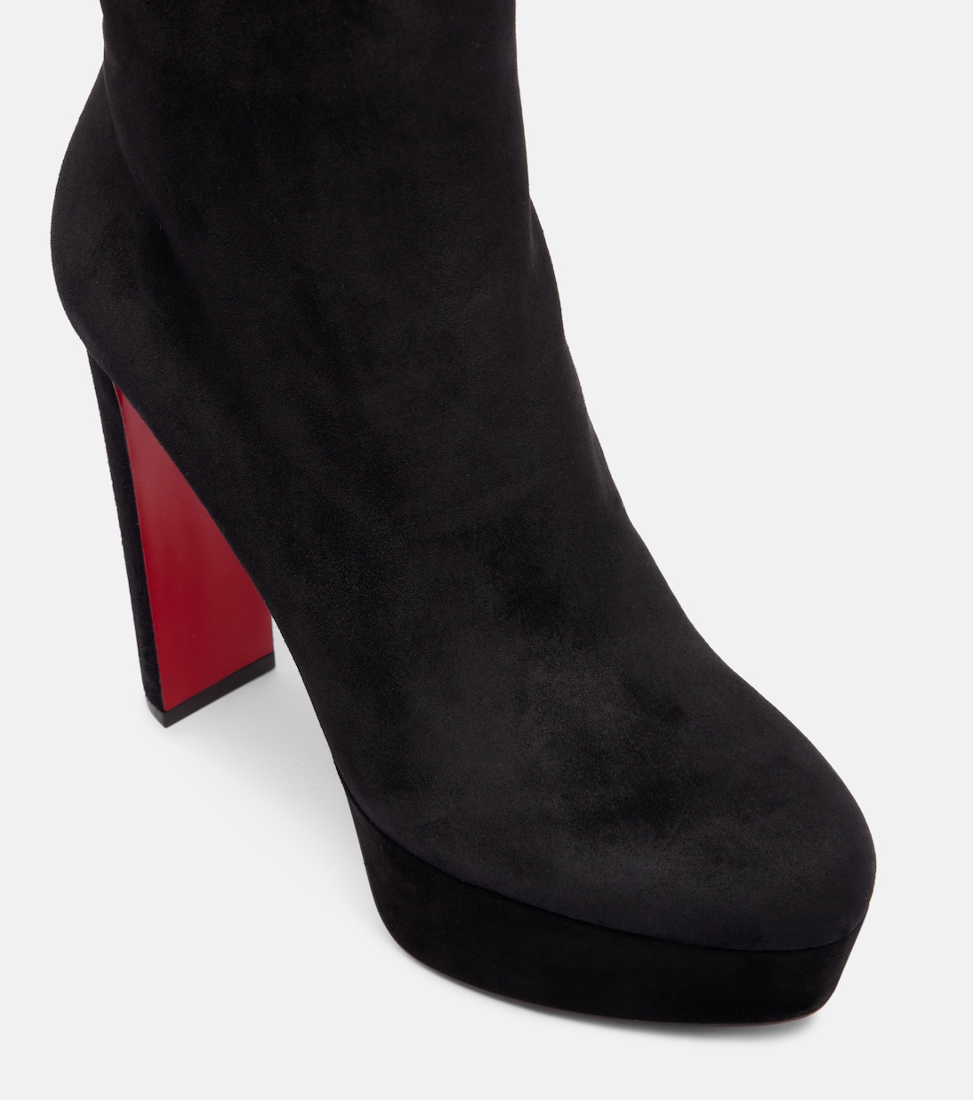 Loo Booty 130 suede ankle boots | Christian Louboutin