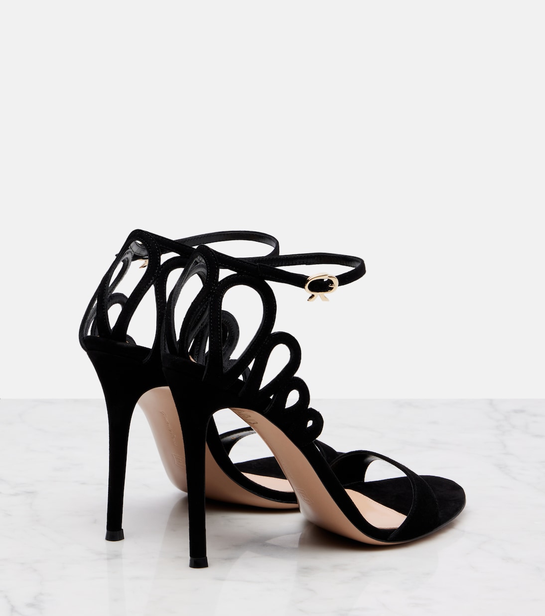 Sandalen 105 aus Veloursleder | Gianvito Rossi