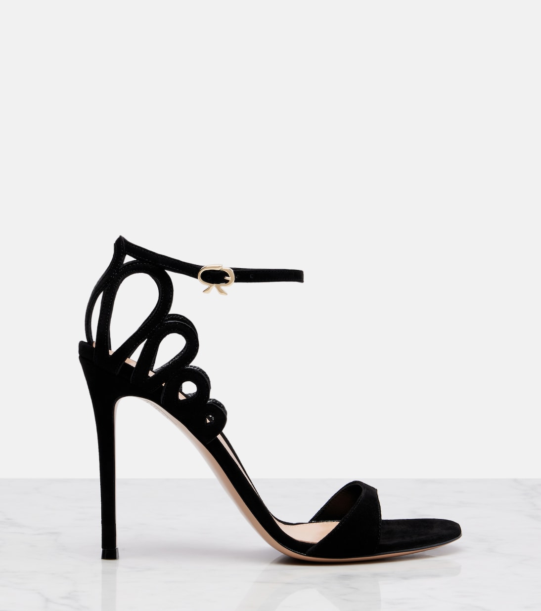 Sandalen 105 aus Veloursleder | Gianvito Rossi