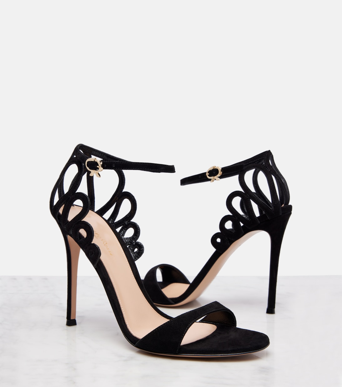 Sandalen 105 aus Veloursleder | Gianvito Rossi