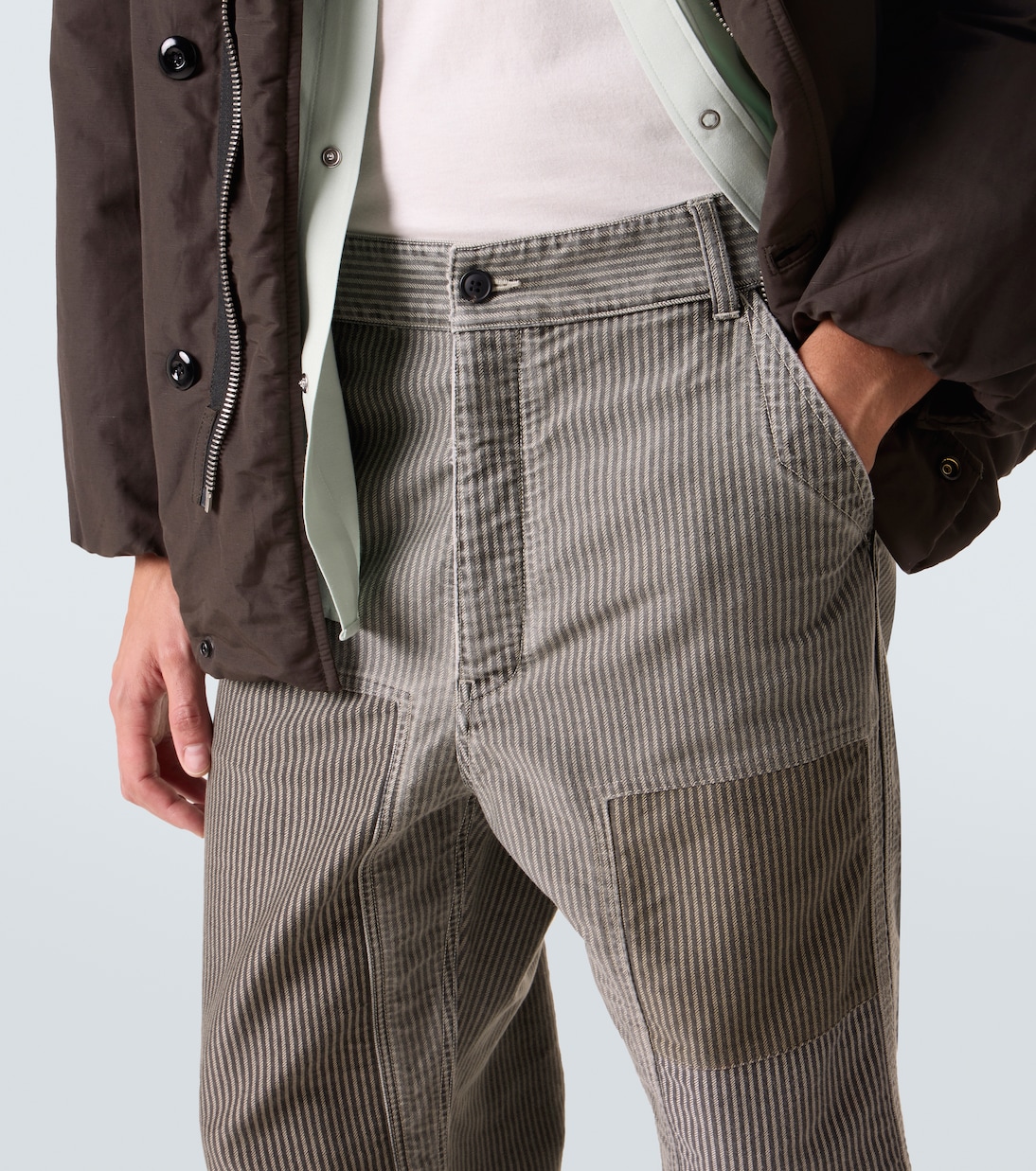 Pastoral striped cotton wide-leg pants | Visvim