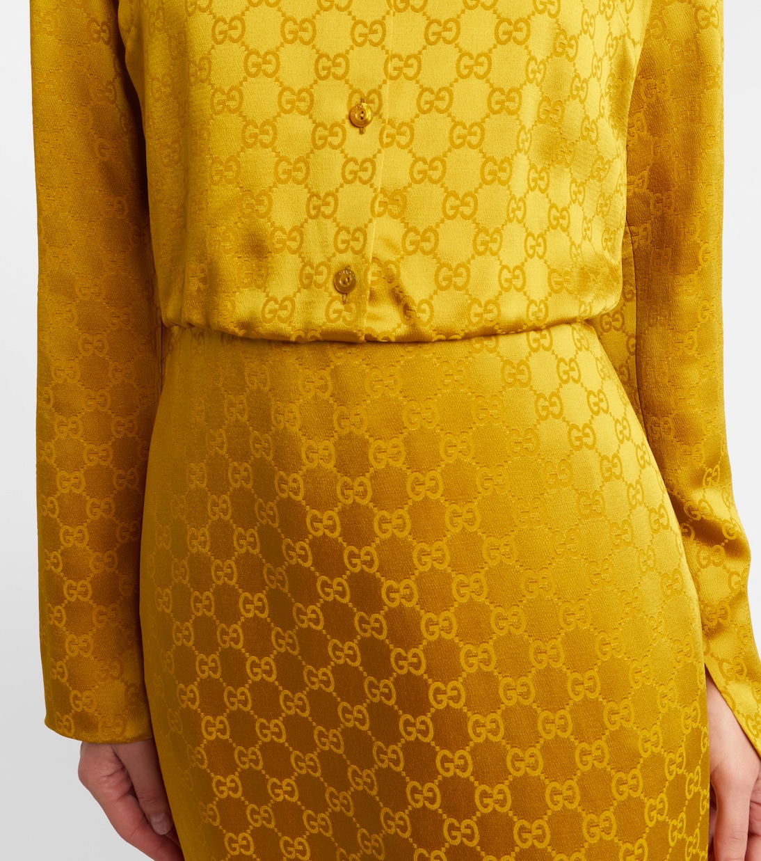 GG jacquard shirt dress | Gucci
