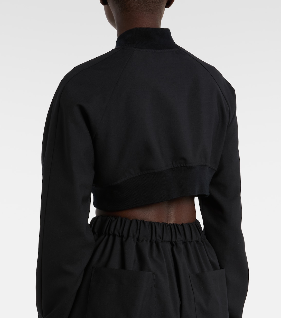 Cropped wool top | Noir Kei Ninomiya
