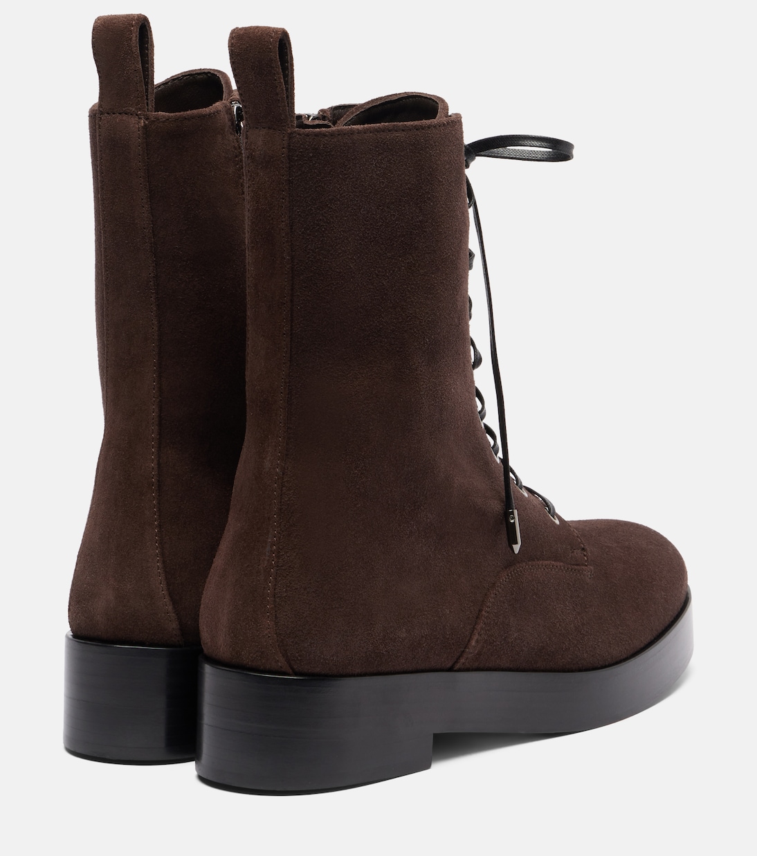 Schnürstiefel Ben aus Veloursleder | Aquazzura