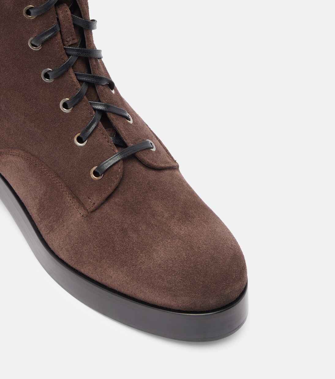 Schnürstiefel Ben aus Veloursleder | Aquazzura