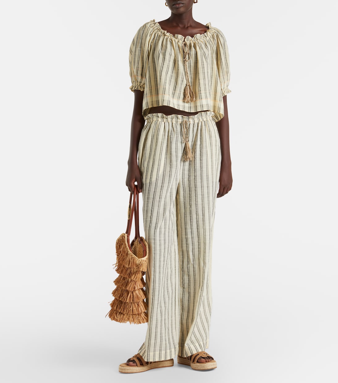 Josephine striped cotton wide-leg pants | Ulla Johnson