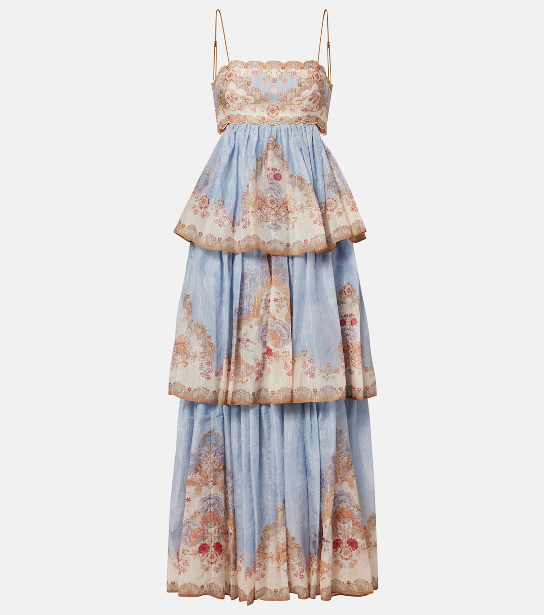Daylight floral tiered maxi dress | Zimmermann