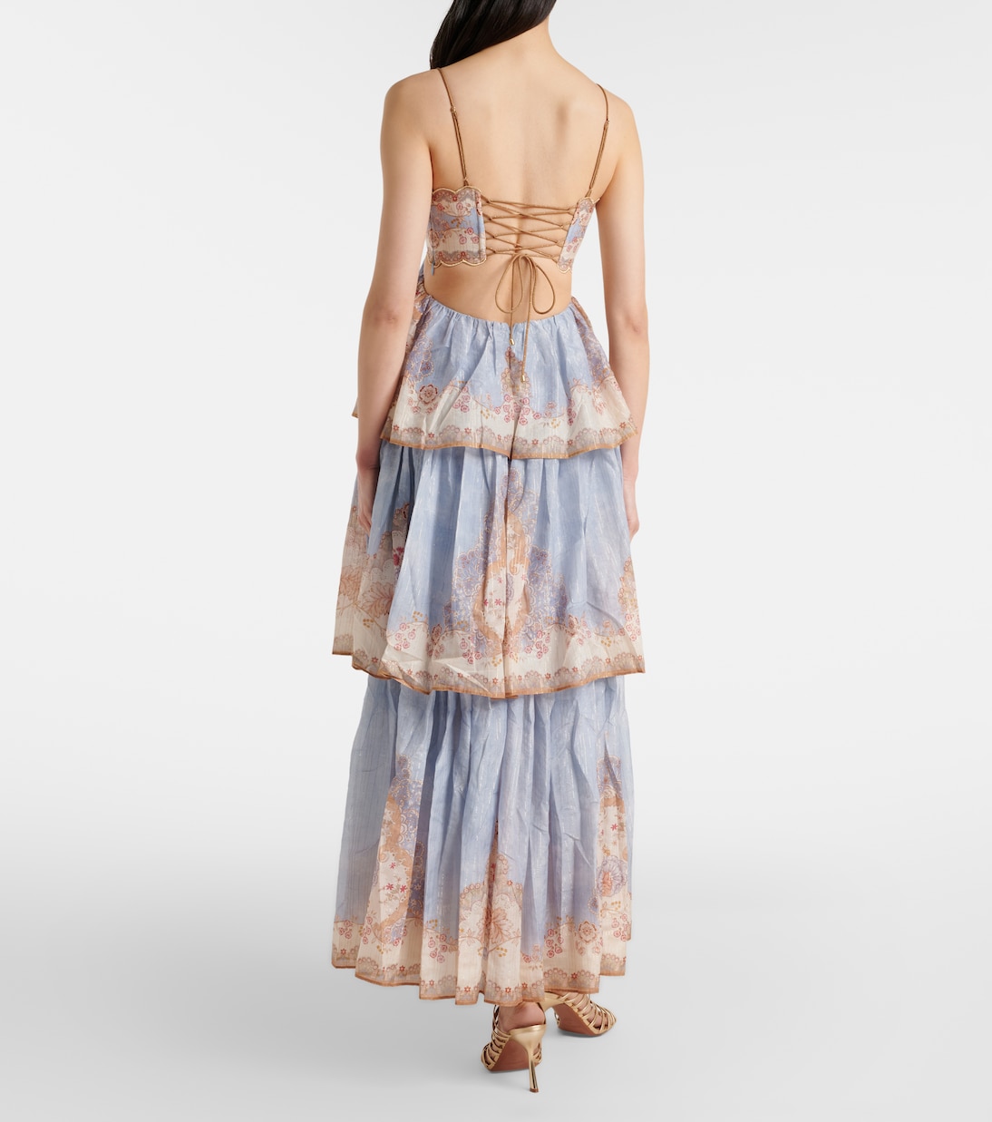 Daylight floral tiered maxi dress | Zimmermann