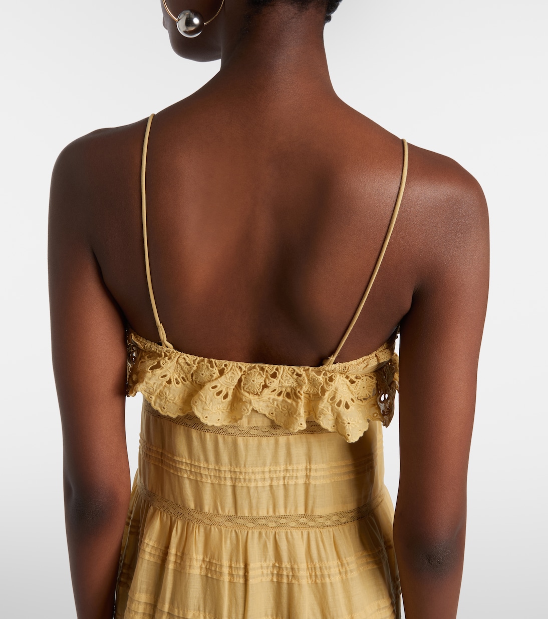 Vestido largo Paule de algodón con encaje | Marant Etoile