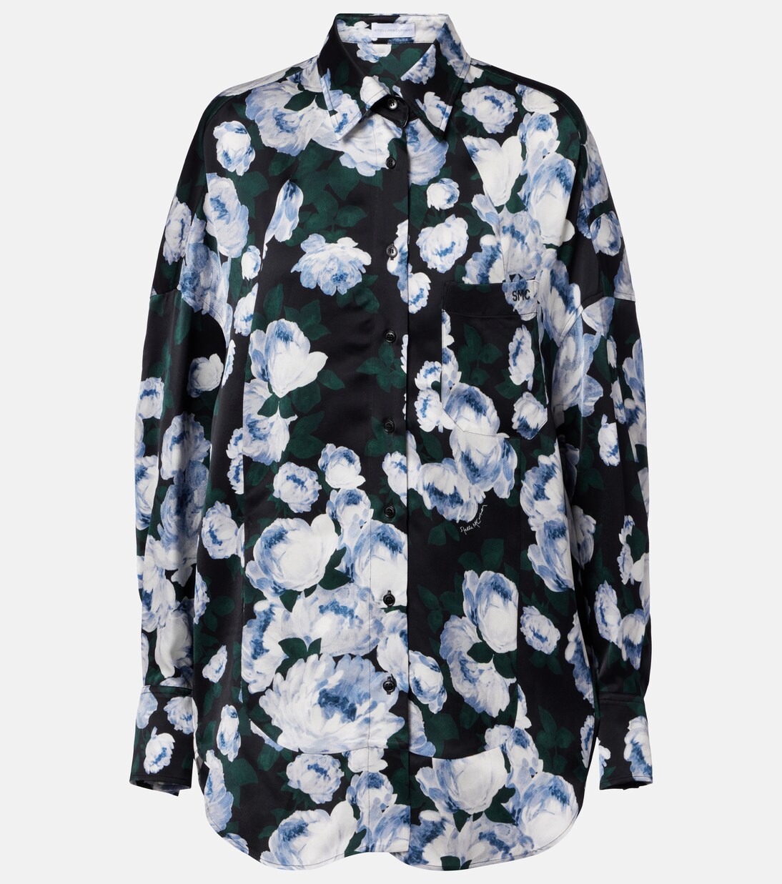 Floral satin blouse | Stella McCartney