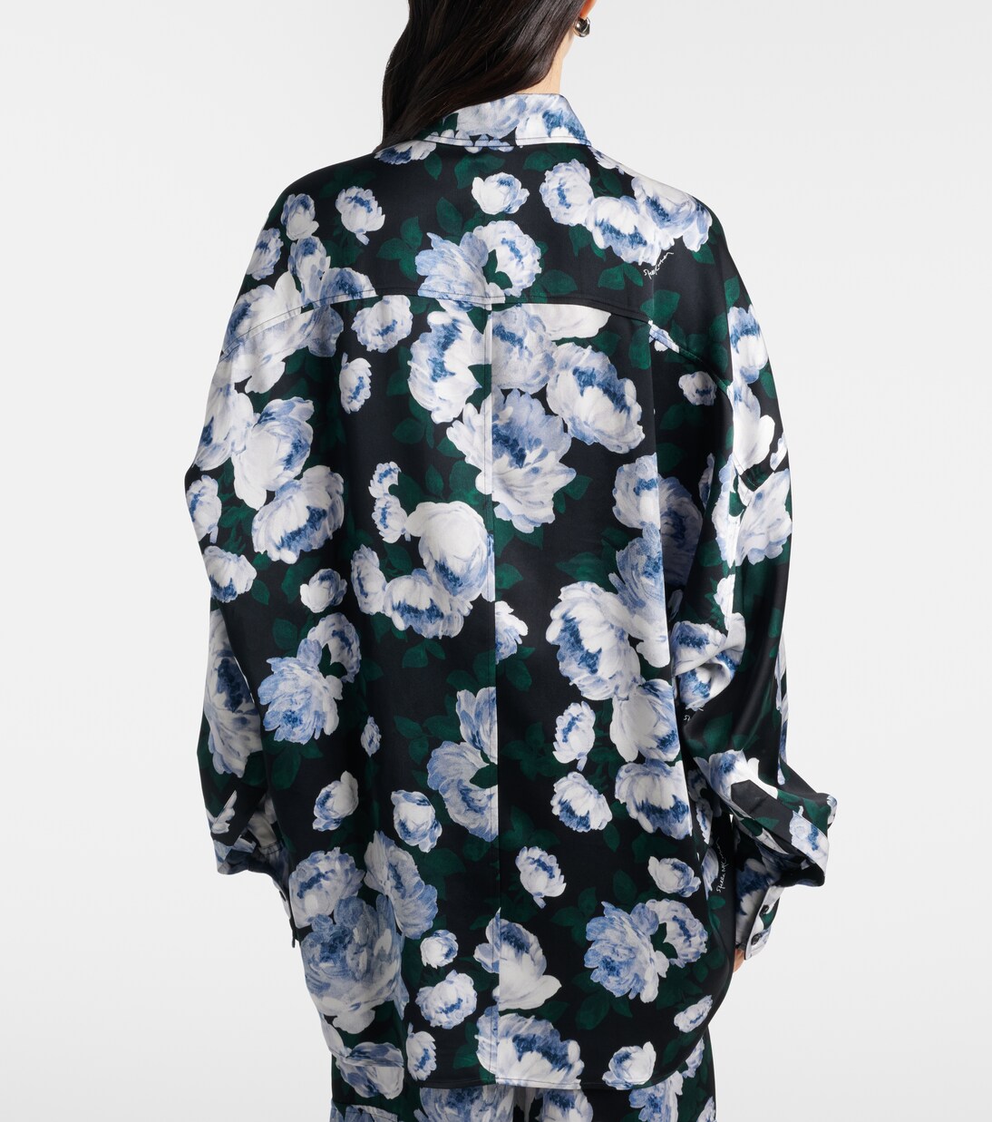 Floral satin blouse | Stella McCartney