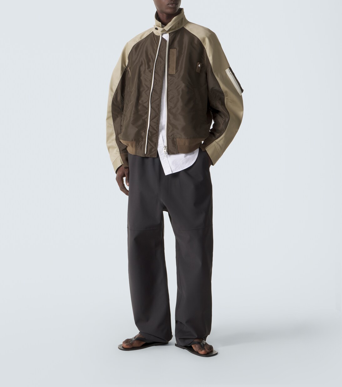 Cotton chino and twill blouson jacket | Sacai