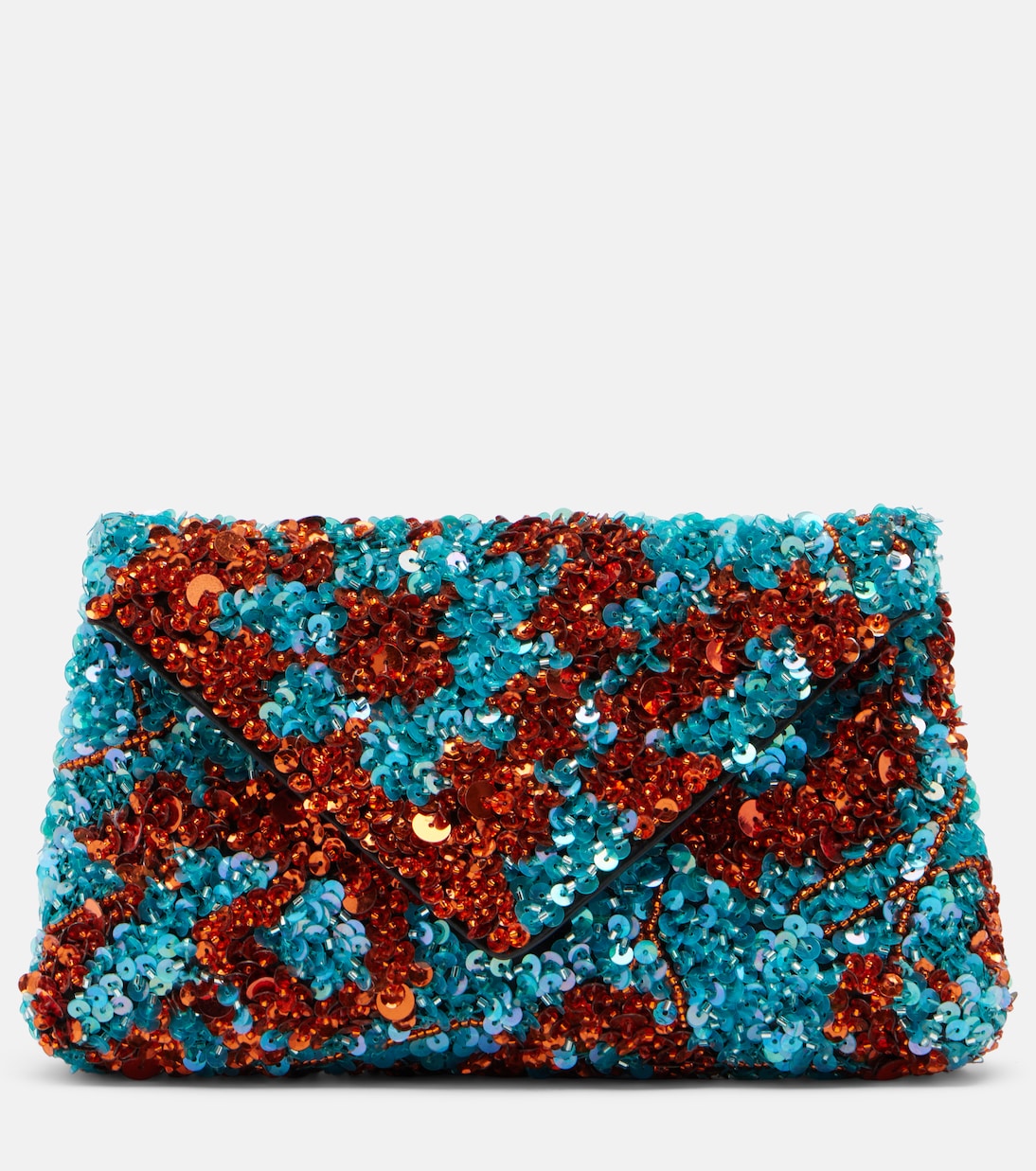 Clutch in raso con cristalli | Dries Van Noten