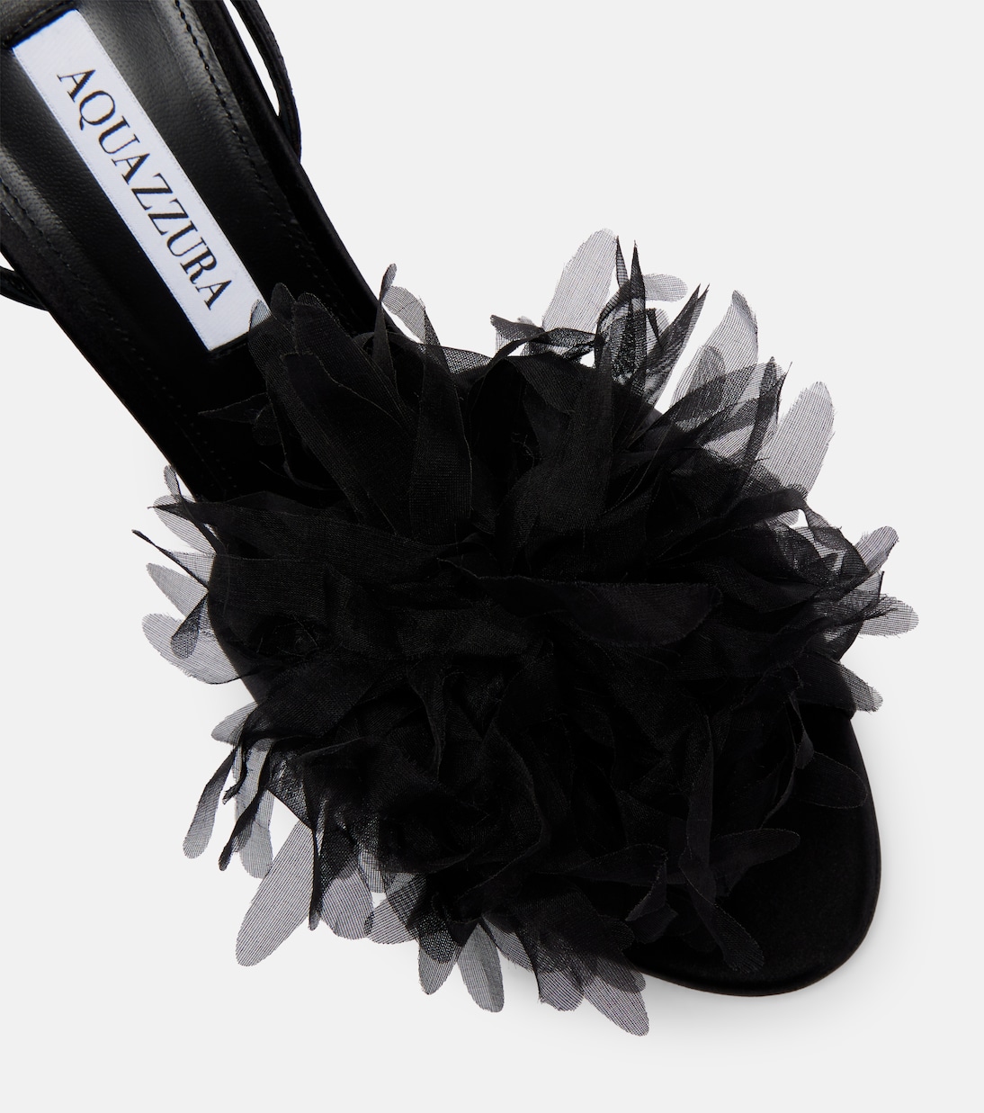 Poème 105 satin slingback sandals | Aquazzura