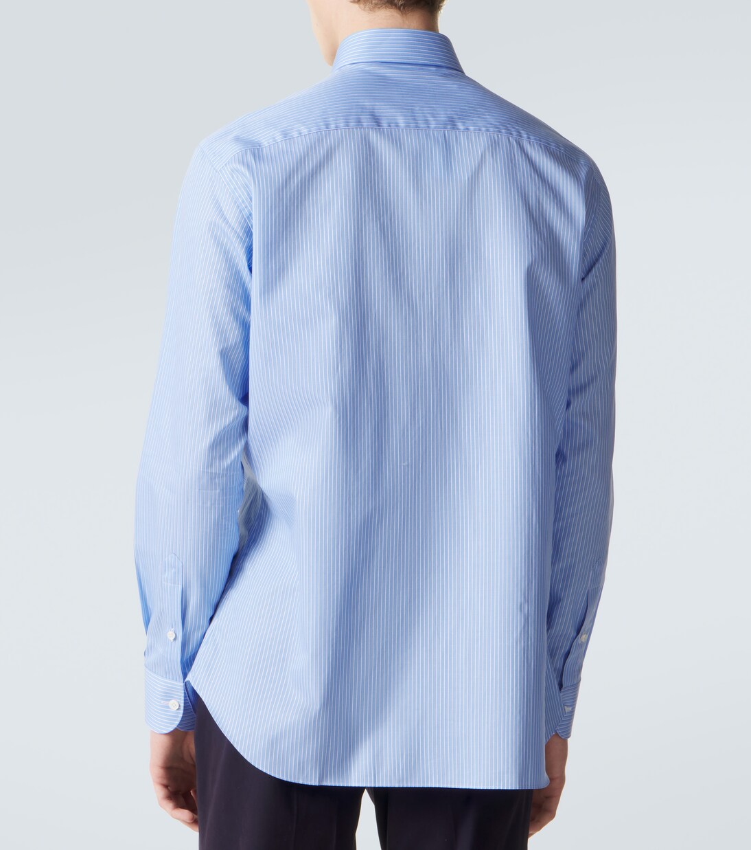 Striped cotton poplin shirt | Brioni