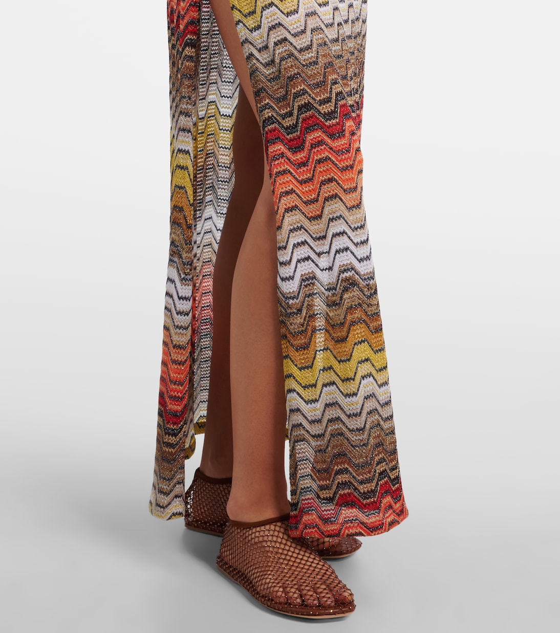 Wave lamé beach dress | Missoni
