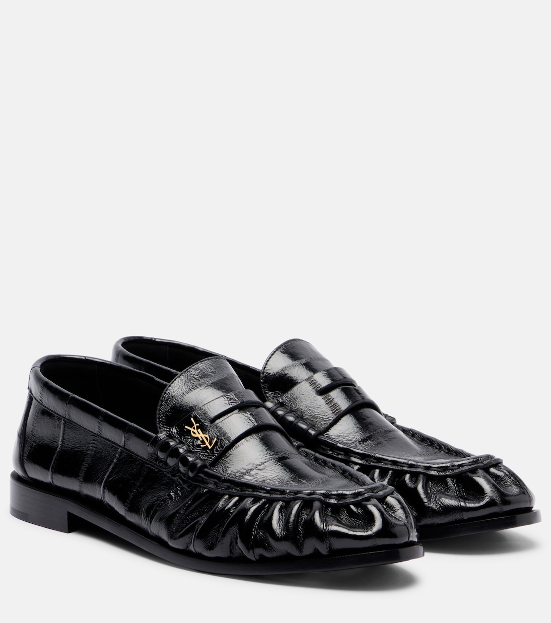 Eel leather penny loafers | Saint Laurent