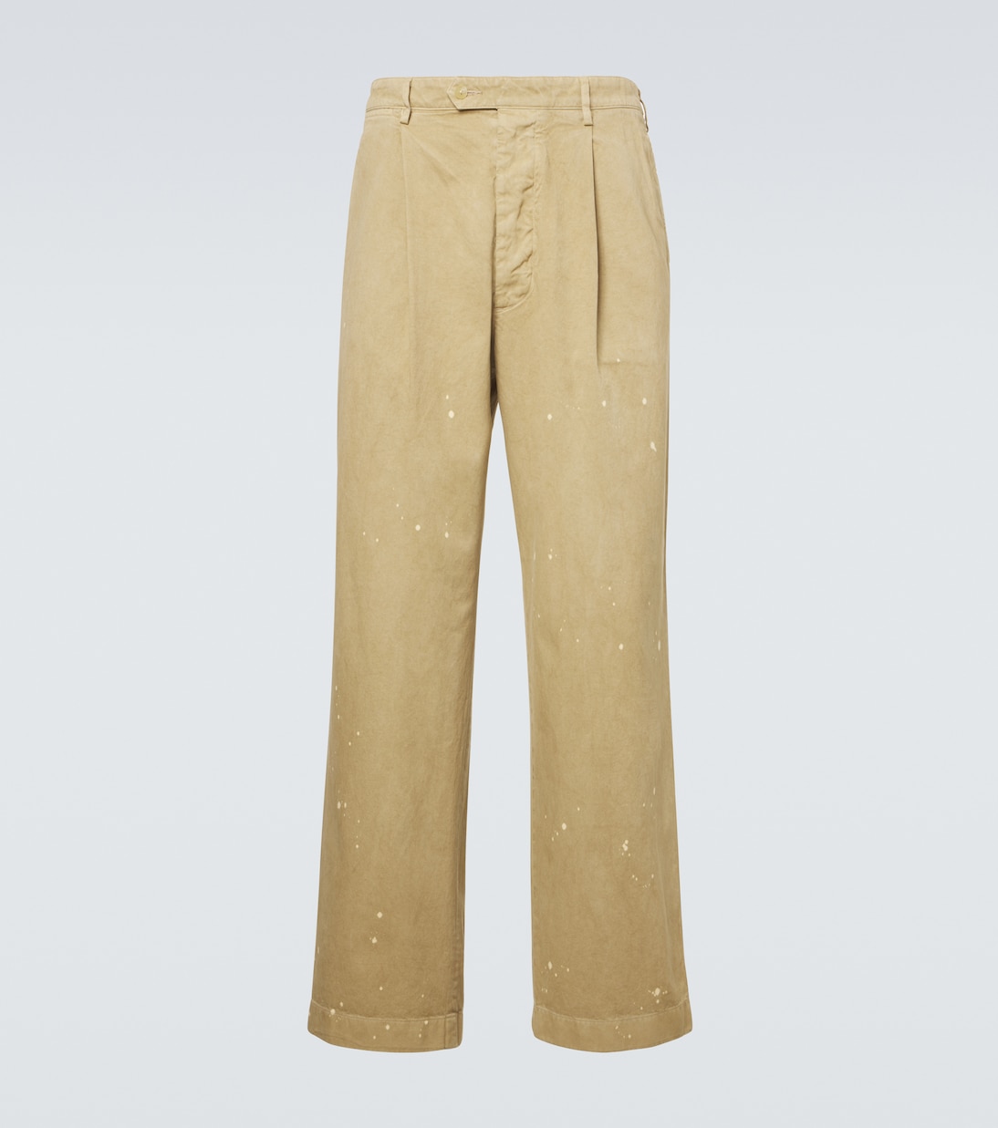 Distressed cotton chinos | Auralee