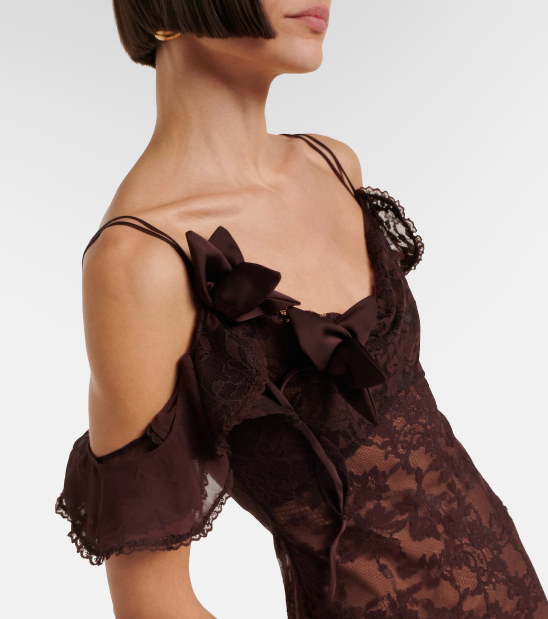 Robe longue en dentelle | Self-Portrait