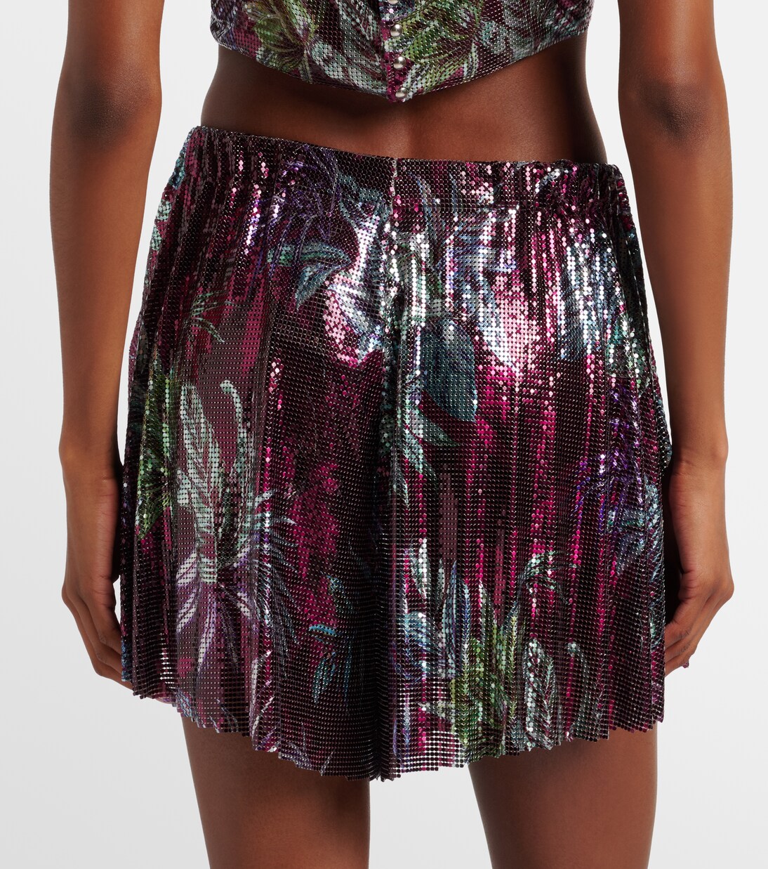 Shorts de cota de malla estampados | Rabanne