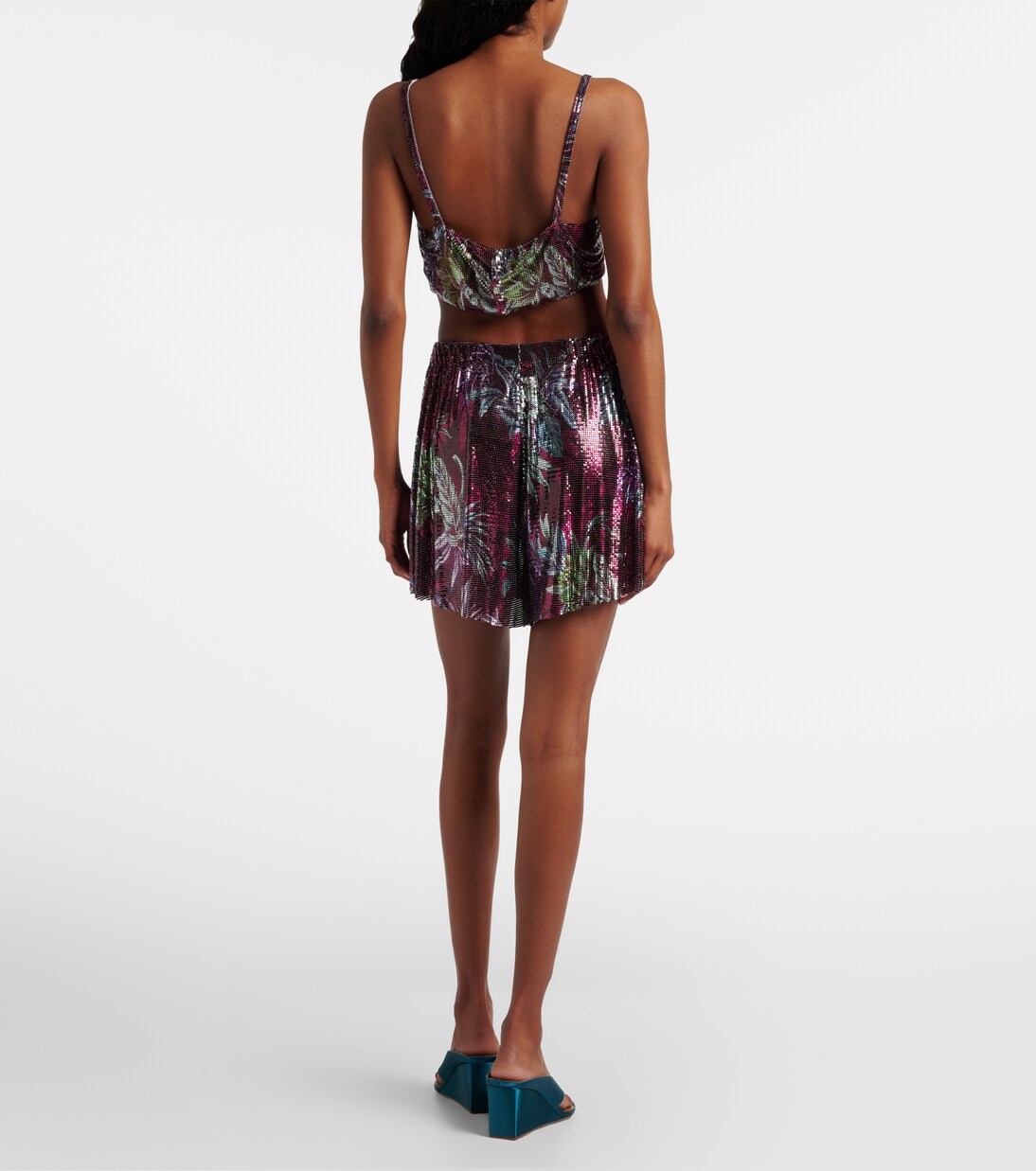 Shorts de cota de malla estampados | Rabanne