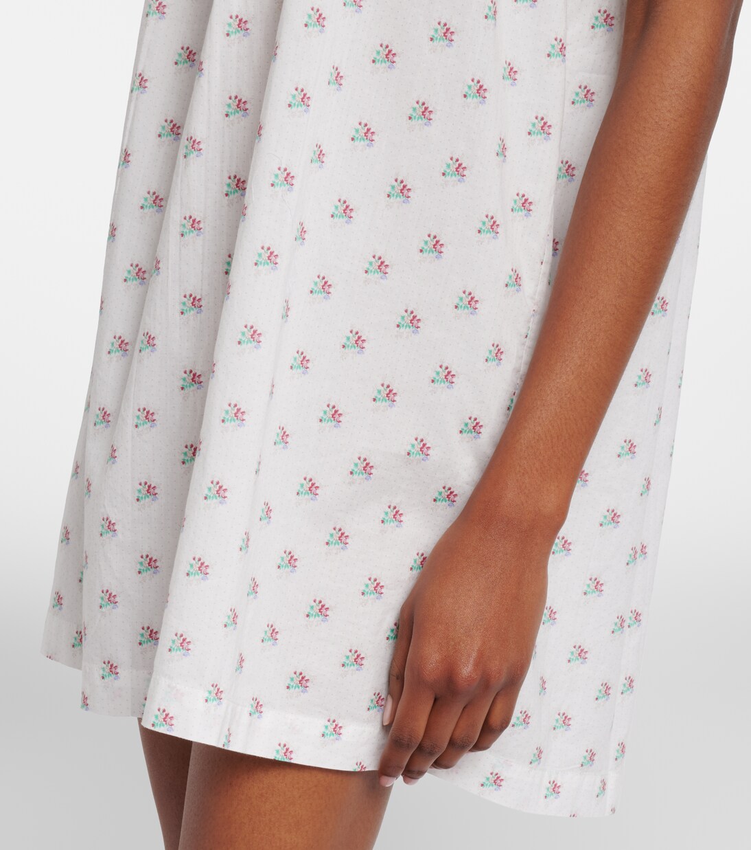Vestido corto Verity de algodón floral | Dôen
