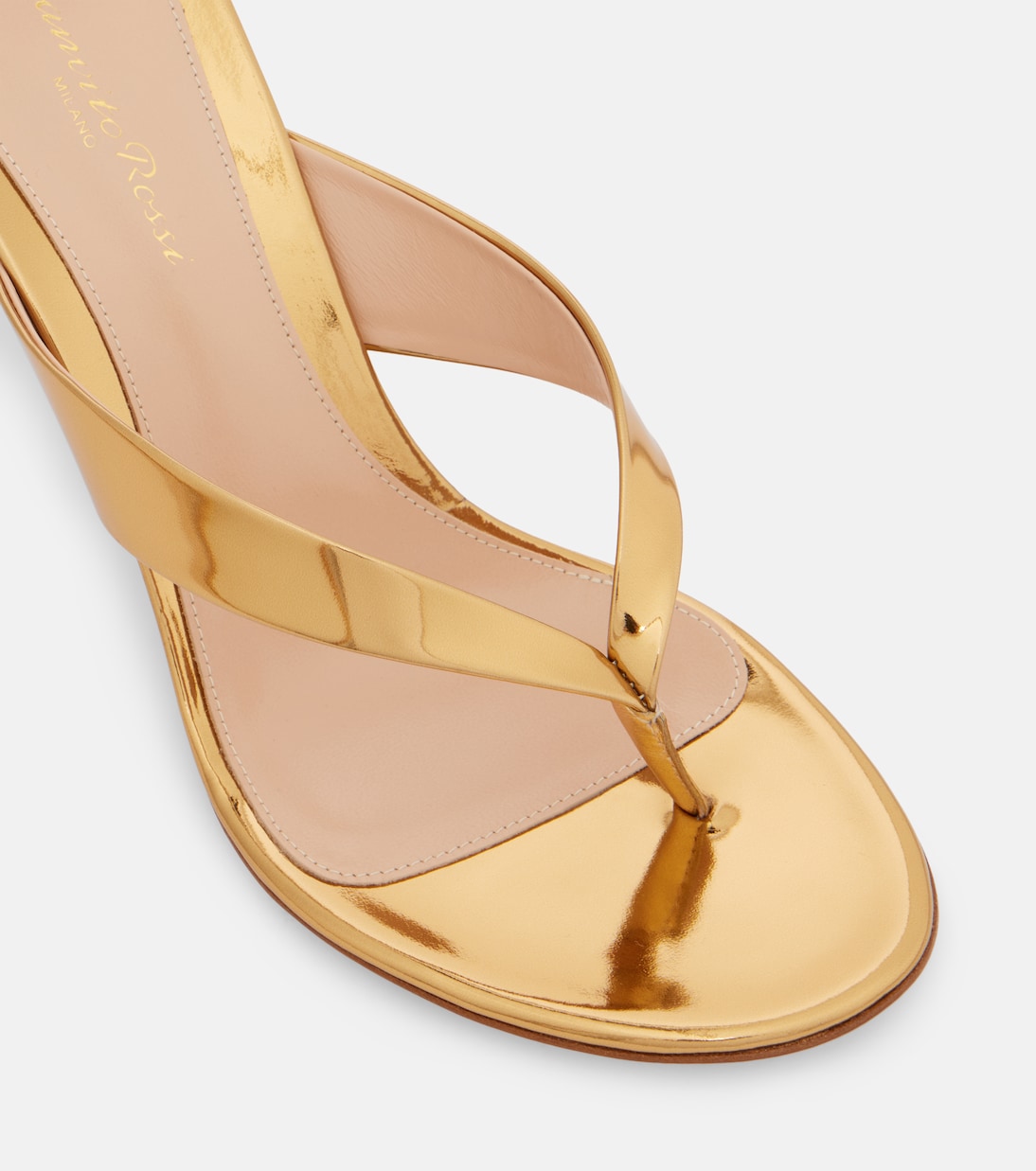 Metallic leather mules | Gianvito Rossi