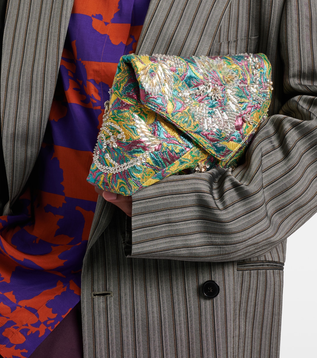 Clutch Envelope Small aus Jacquard | Dries Van Noten