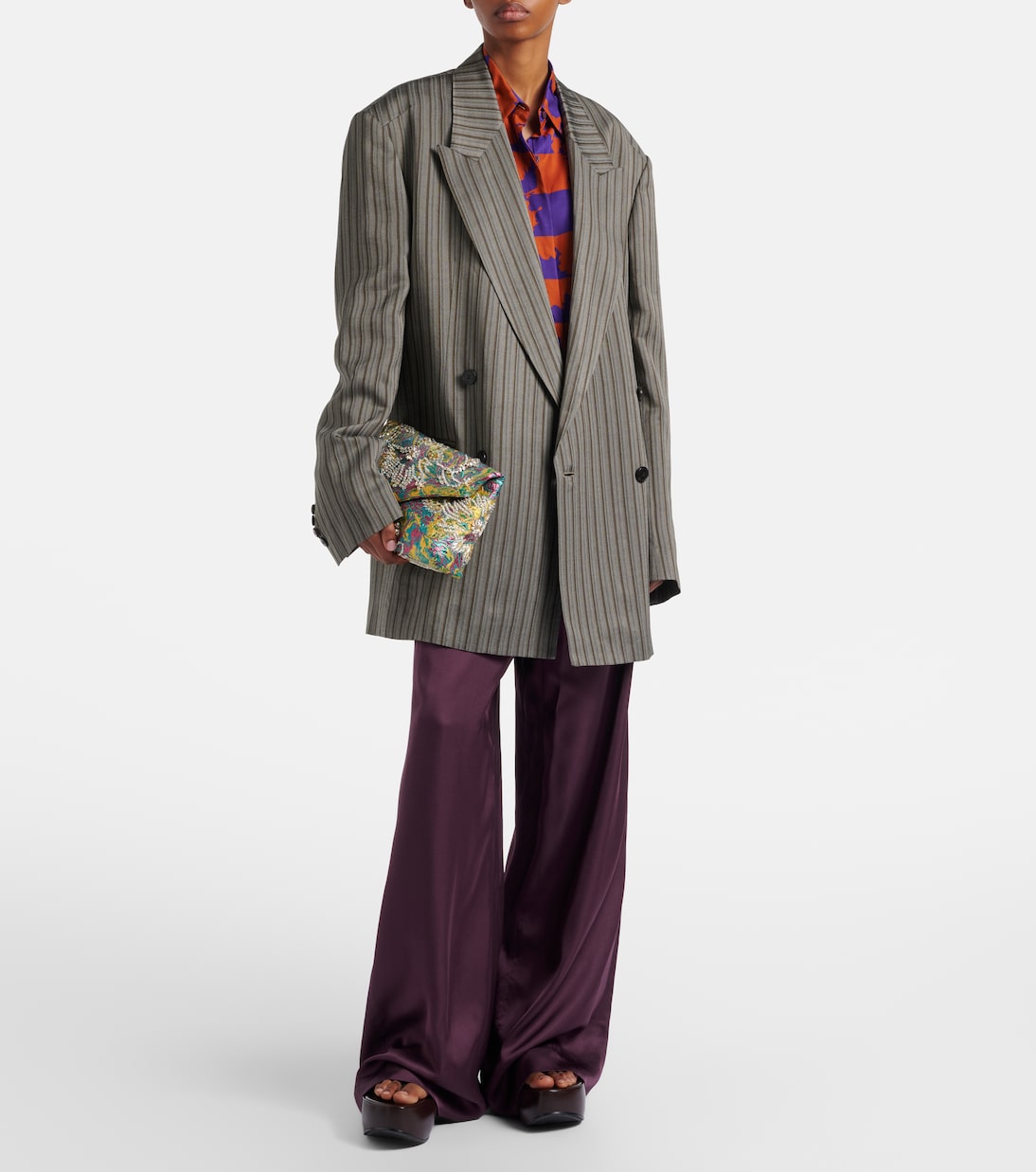 Clutch Envelope Small aus Jacquard | Dries Van Noten