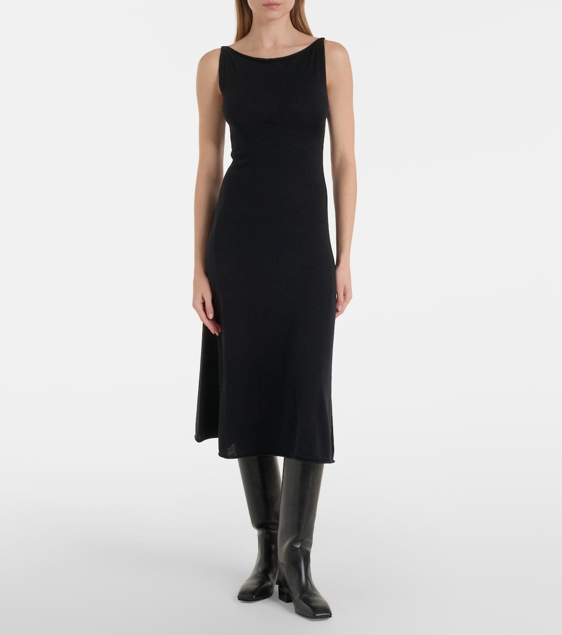 Abito midi N°468 Gabrielle in misto lana | Extreme Cashmere