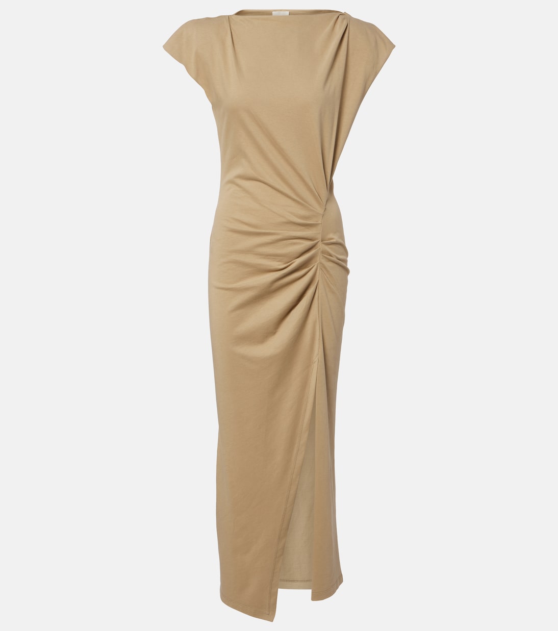 Vestido midi Nadela de jersey de algodón | Isabel Marant