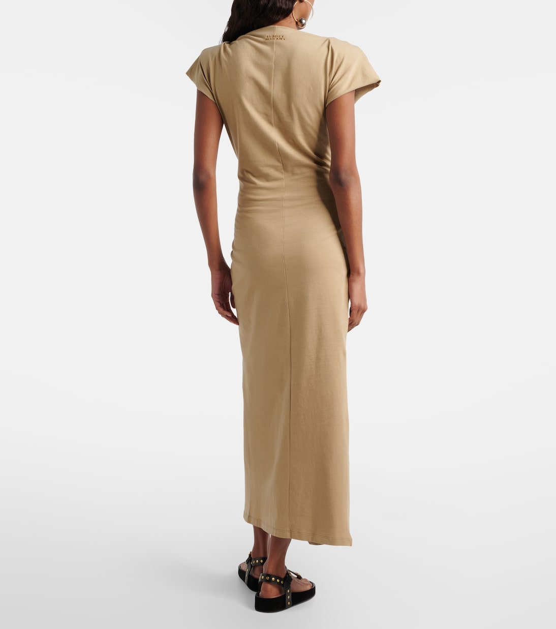 Vestido midi Nadela de jersey de algodón | Isabel Marant