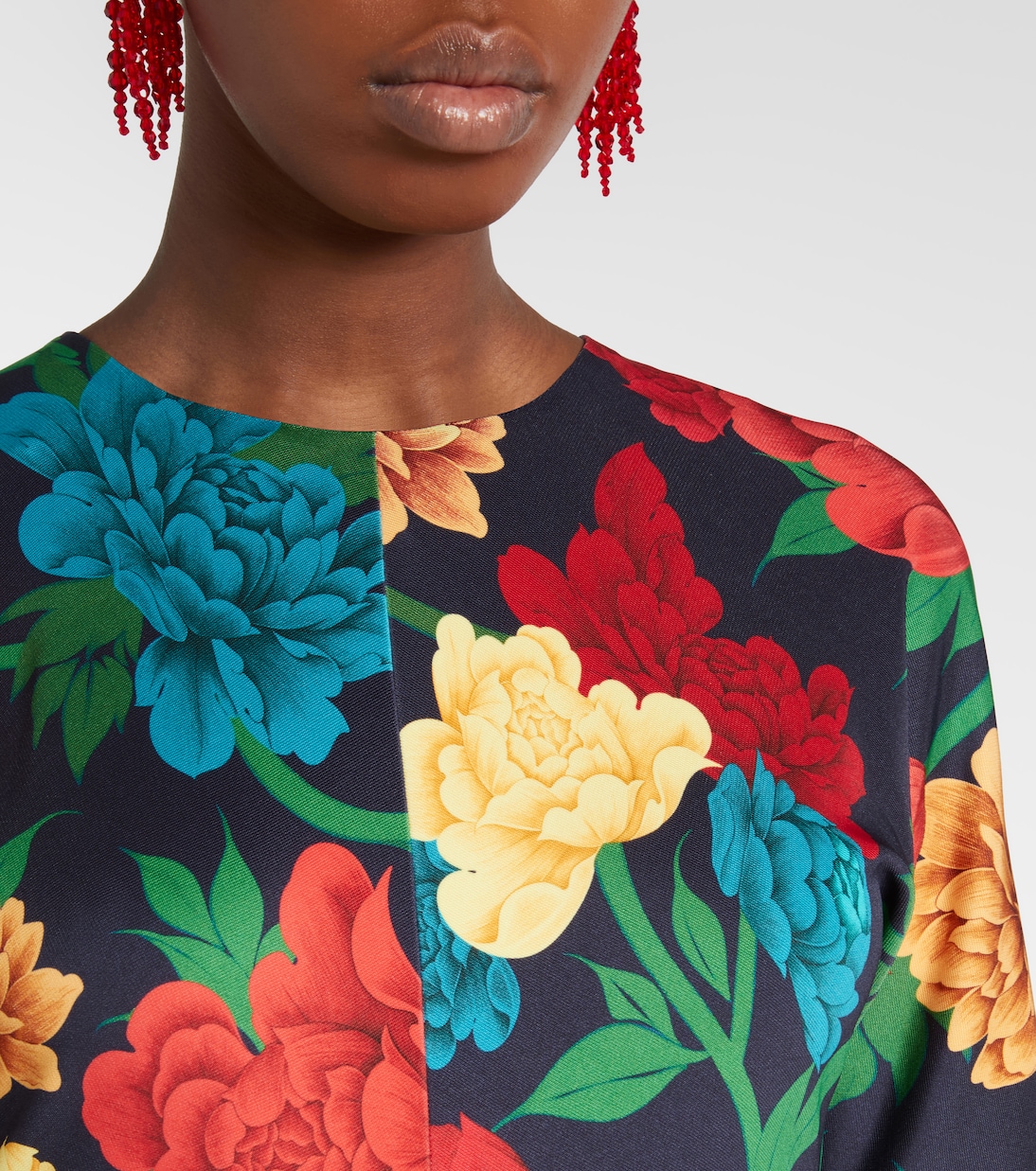 Robe longue Angelica à fleurs | La DoubleJ