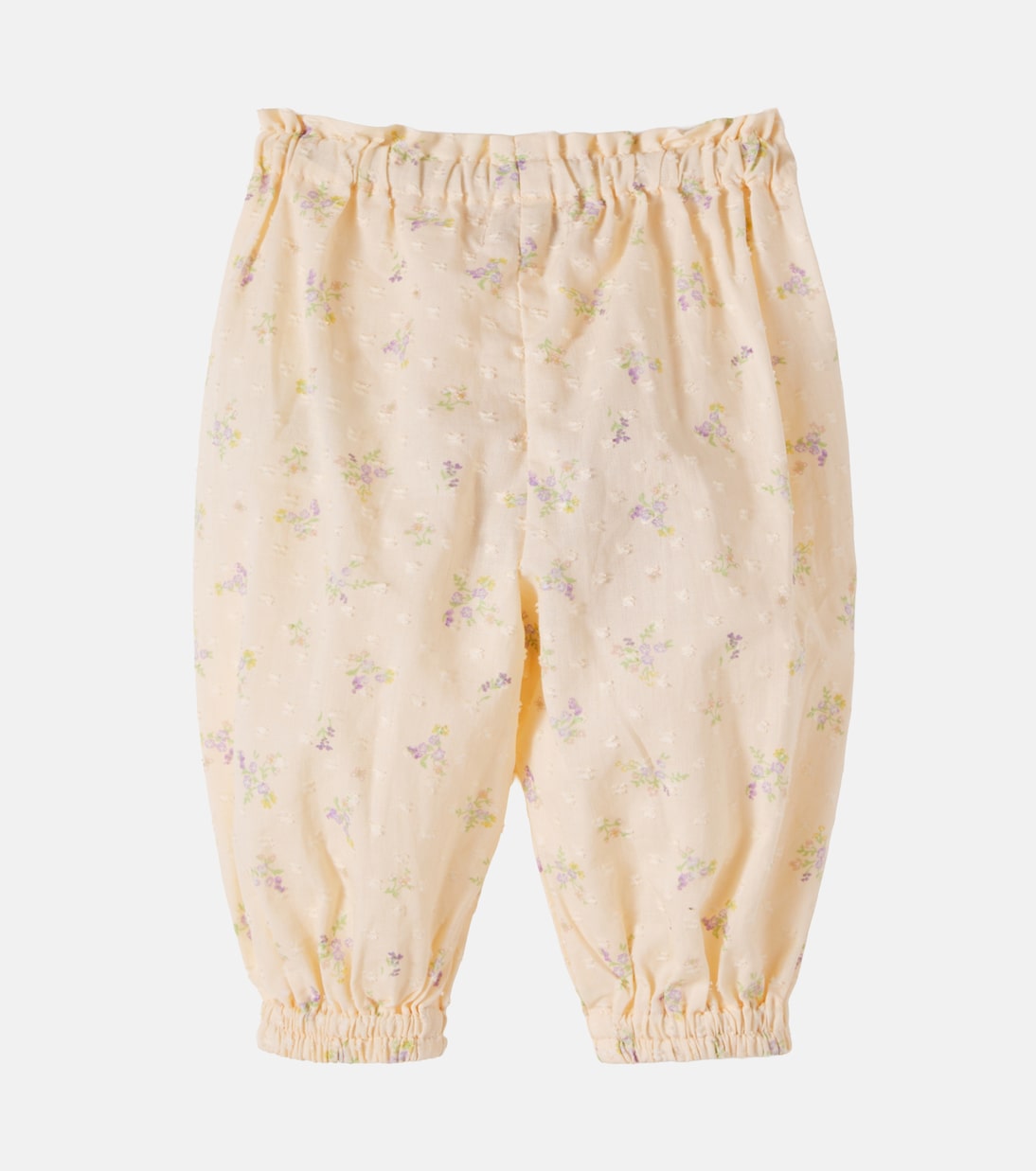 Baby Olly floral cotton pants | Wheat