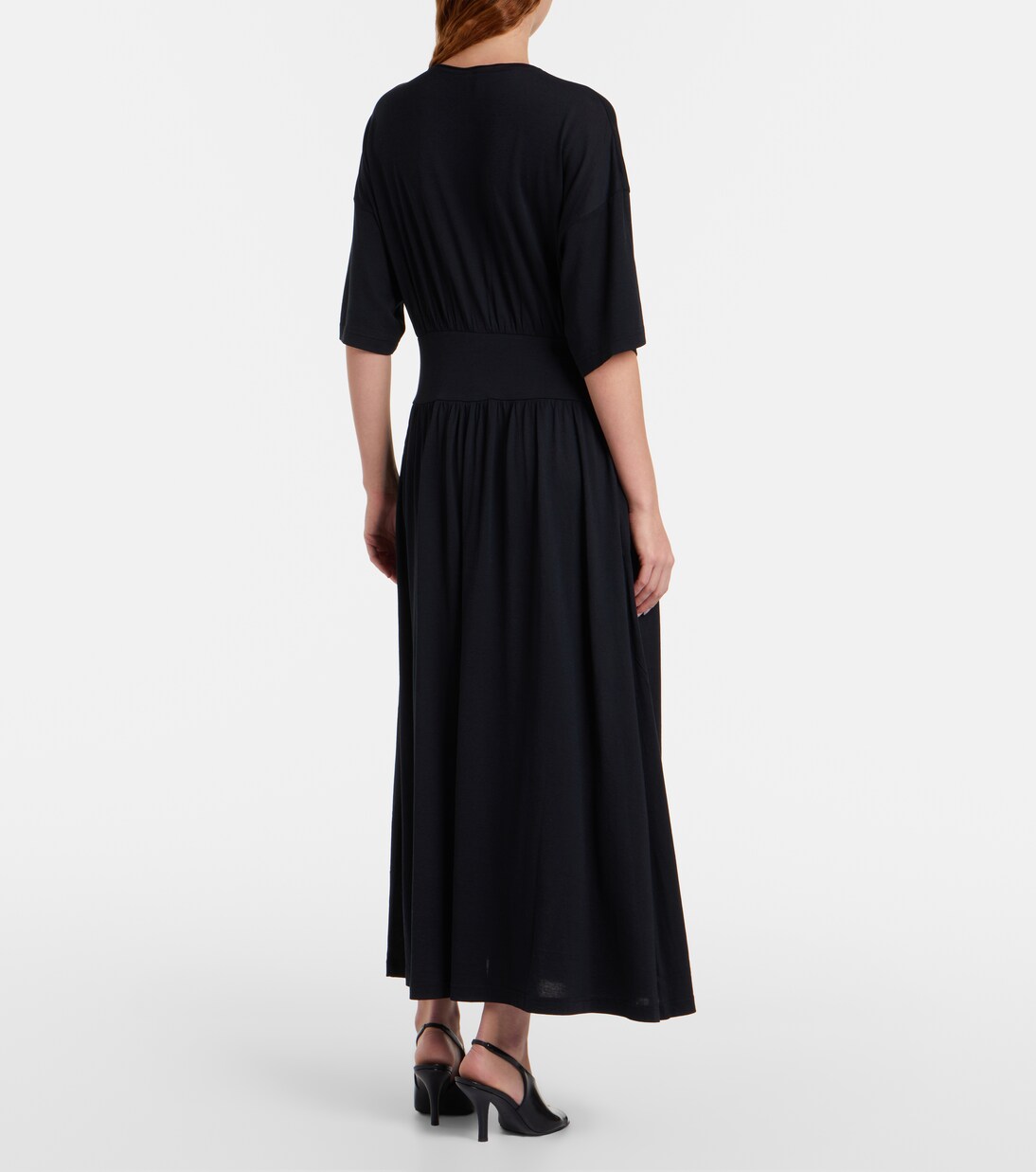 Cotton and silk midi dress | Toteme