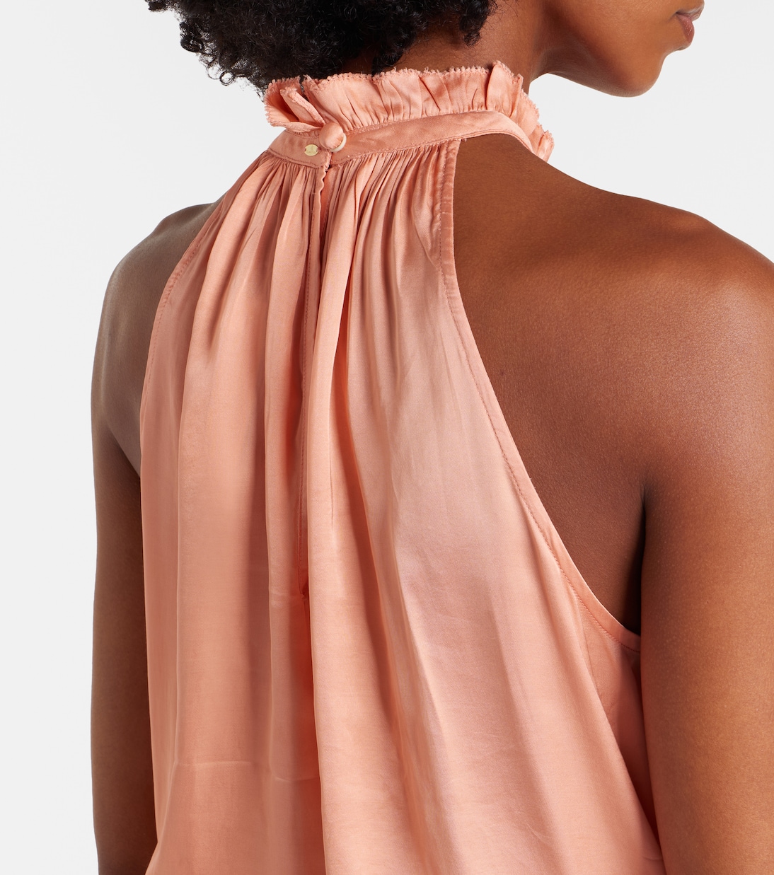 Mono Silvia de satén con encaje | Poupette St Barth