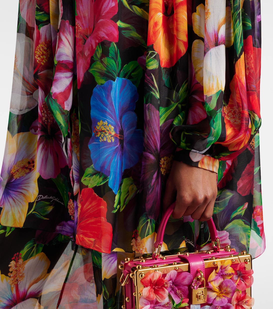 Floral silk chiffon blouse | Dolce&Gabbana