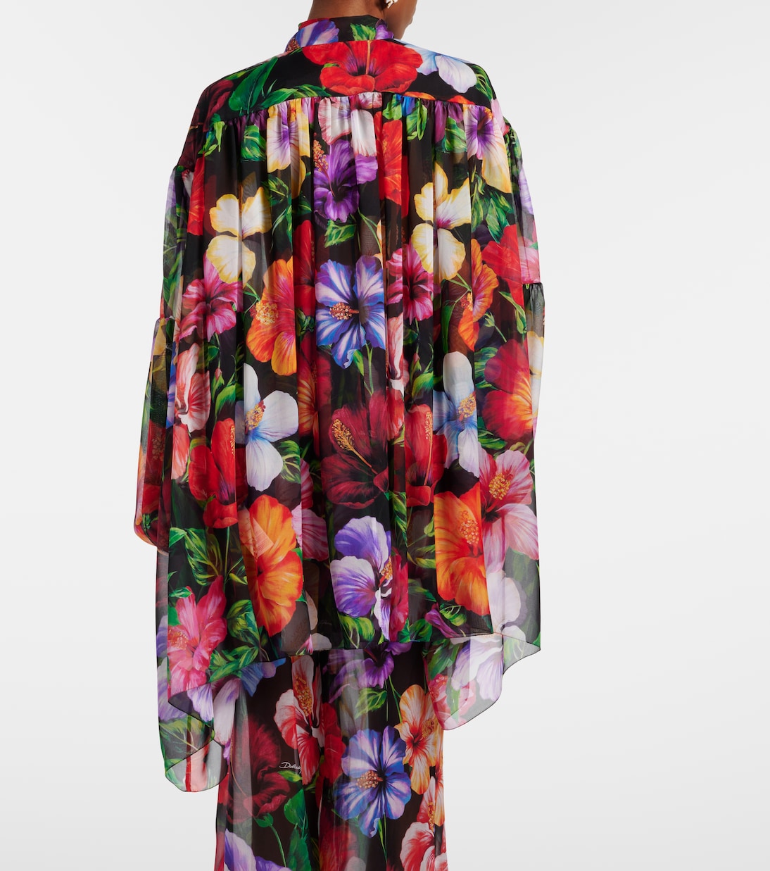 Floral silk chiffon blouse | Dolce&Gabbana